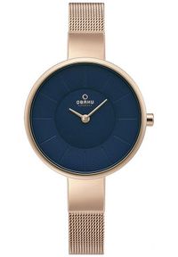 OBAKU - Zegarek damski Obaku Denmark V149LVLMV różowe złoto. Kolor: różowy, złoty, wielokolorowy #1