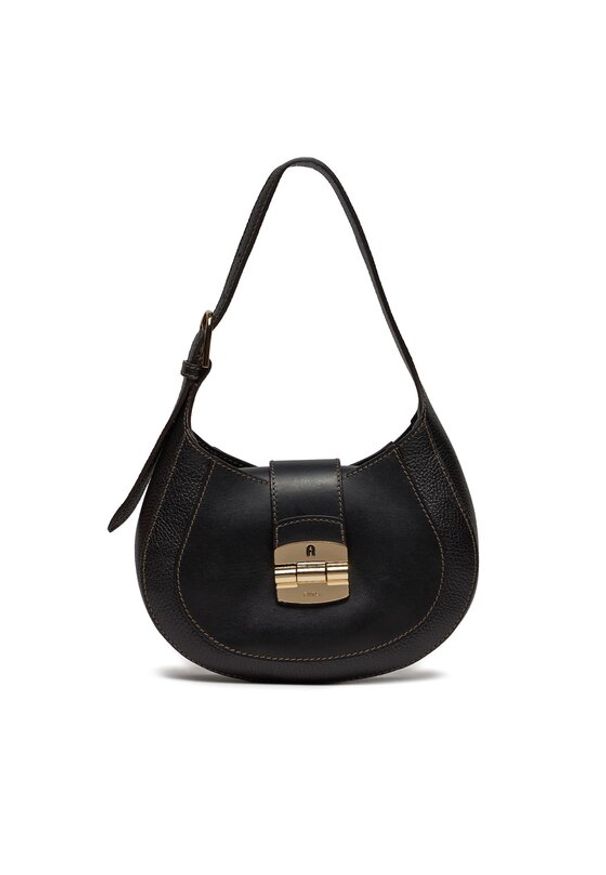 Furla Torebka Club 2 WB01276-BX0053-O6000-1-007-20-BG-B Czarny. Kolor: czarny. Materiał: skórzane
