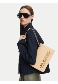 Love Moschino - LOVE MOSCHINO Torebka JC4192PP1PKD0129 Beżowy. Kolor: beżowy. Materiał: skórzane #1