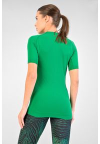 NESSI SPORTSWEAR - Koszulka z krótkim rękawem do biegania Damska Nessi Sportswear Ultra Oddychająca. Kolor: zielony. Długość rękawa: krótki rękaw. Długość: krótkie. Sport: bieganie