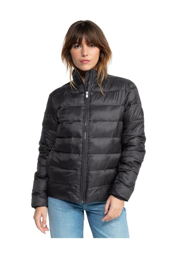 Roxy - dla Kobiety WIND BLISS Czarny. Typ kołnierza: kołnierzyk stójkowy, bez kaptura. Kolor: czarny. Materiał: nylon, materiał. Długość: długie