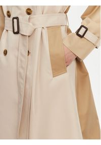 Weekend Max Mara Trencz Canasta 2515021011 Beżowy Regular Fit. Kolor: beżowy. Materiał: bawełna, syntetyk #4