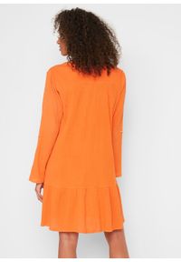 Sukienka kreszowana bonprix czerwono-pomarańczowy. Kolor: pomarańczowy #4