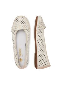 Rieker Baleriny CEO-41430-60 Beżowy. Kolor: beżowy. Materiał: skóra, syntetyk #2