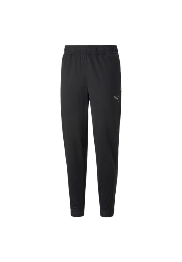 Spodnie męskie Puma TRAIN FIT PWRFLEECE. Kolor: wielokolorowy, biały, czarny. Sport: piłka nożna