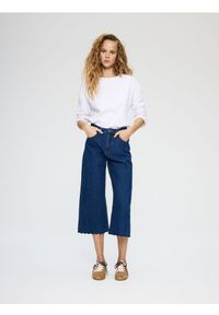 Reserved - Jeansy culotte - niebieski. Kolor: niebieski #1
