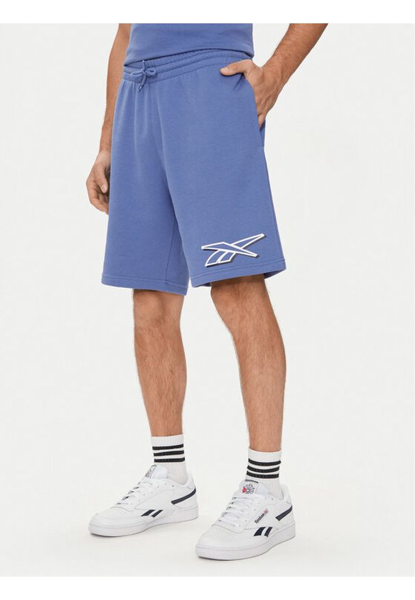 Reebok Szorty sportowe Vector Pack Ri Logo 100202404 Niebieski Regular Fit. Kolor: niebieski. Materiał: bawełna, syntetyk. Styl: sportowy