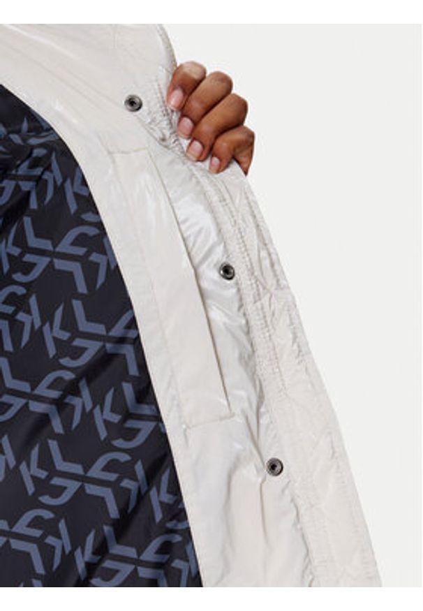 Karl Lagerfeld Jeans Kurtka zimowa A4W15020 Beżowy Regular Fit. Kolor: beżowy. Materiał: syntetyk. Sezon: zima