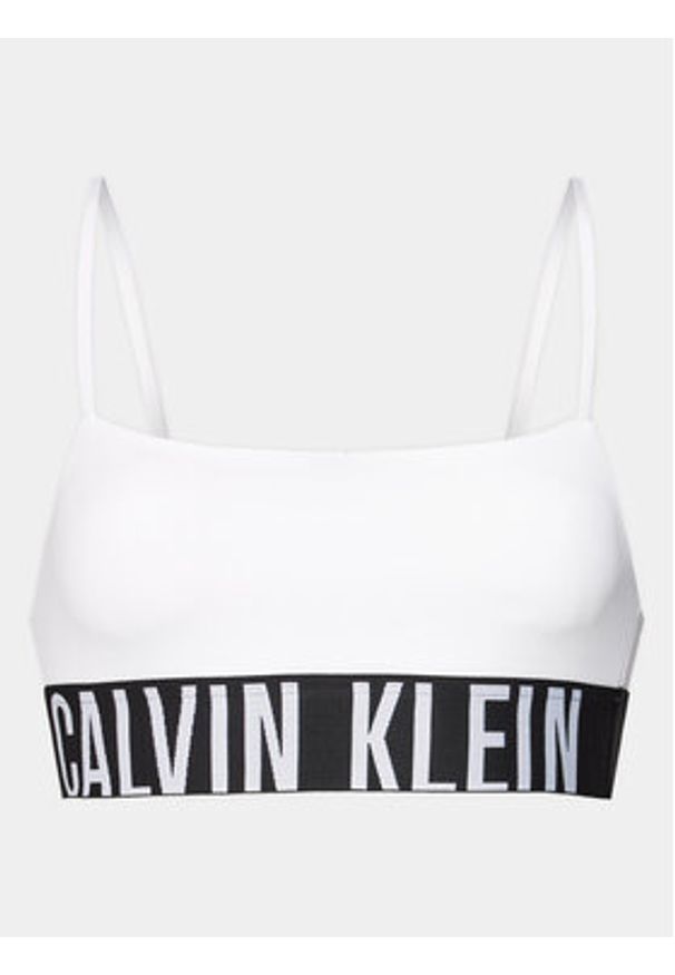 Calvin Klein Underwear Biustonosz top 000QF7631E Biały. Kolor: biały. Materiał: syntetyk