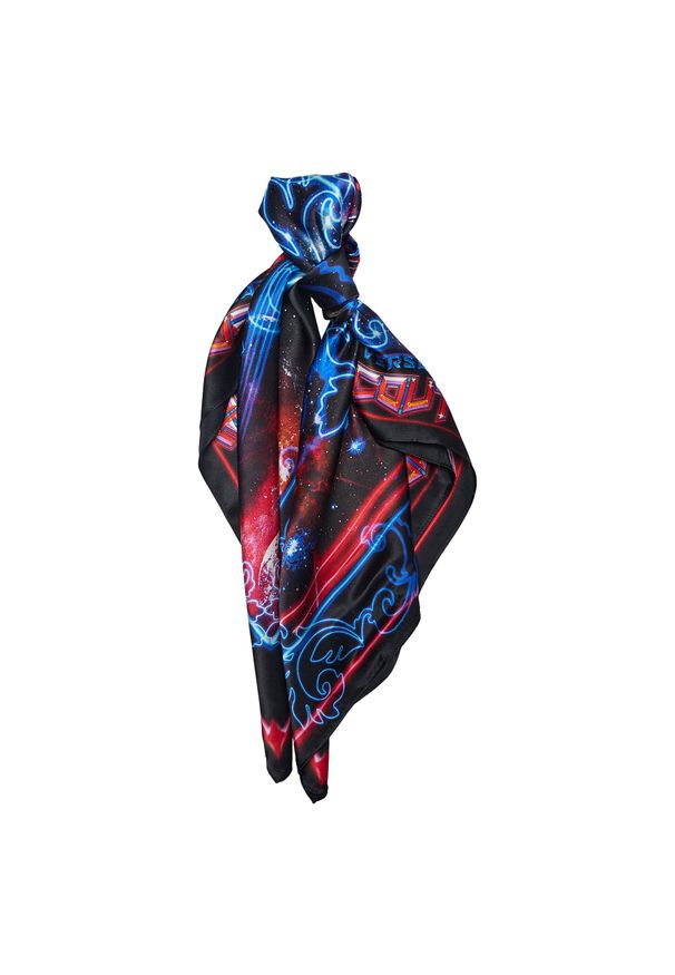 Apaszka Versace Jeans Couture 73HA7H02 ZG117 M09. Kolor: czarny. Materiał: materiał, jedwab