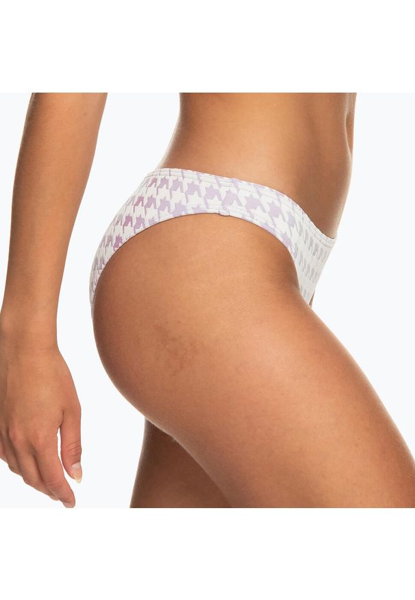 Roxy - Dół od stroju kąpielowego ROXY Check It Moderate. Kolor: wielokolorowy, różowy, fioletowy