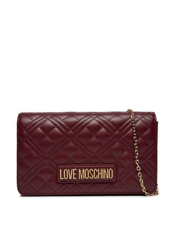 Love Moschino - LOVE MOSCHINO Torebka JC4079PP1LLA0552 Bordowy. Kolor: czerwony. Materiał: skórzane