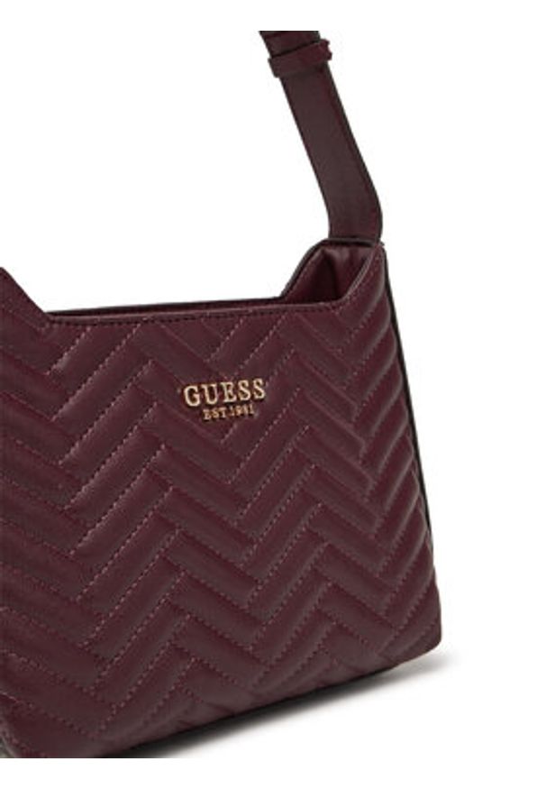 Guess Torebka HWQG95 08180 Bordowy. Kolor: czerwony. Materiał: skórzane