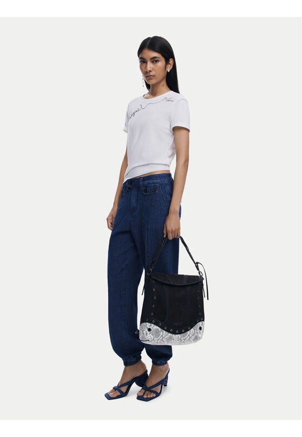 Desigual Plecak 25WAKP11 Czarny. Kolor: czarny. Materiał: skóra