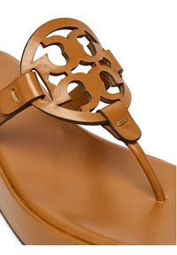 Tory Burch Japonki Miller Wedge 175318 Brązowy. Kolor: brązowy. Materiał: skóra #3