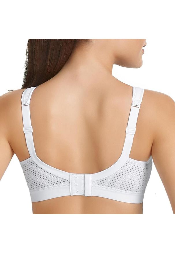 ANITA ACTIVE - Stanik do biegania Momentum z wysoki poziomem podtrzymywania. Kolor: biały. Materiał: poliamid, elastan, poliester. Sport: fitness