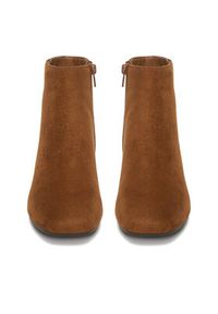 Clara Barson Botki CEO-CD24038-4 Bordowy. Kolor: czerwony. Materiał: materiał #4