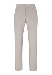 BOSS - Boss Spodnie materiałowe H-Genius-224 50489421 Beżowy Slim Fit. Kolor: beżowy. Materiał: wełna, materiał, bawełna #4