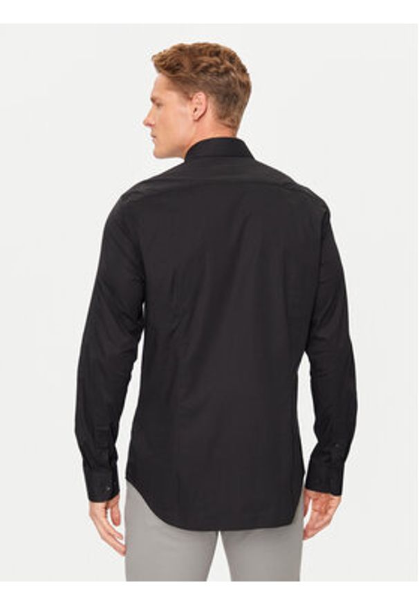 TOMMY HILFIGER - Tommy Hilfiger Koszula MW0MW38347 Czarny Slim Fit. Kolor: czarny. Materiał: bawełna