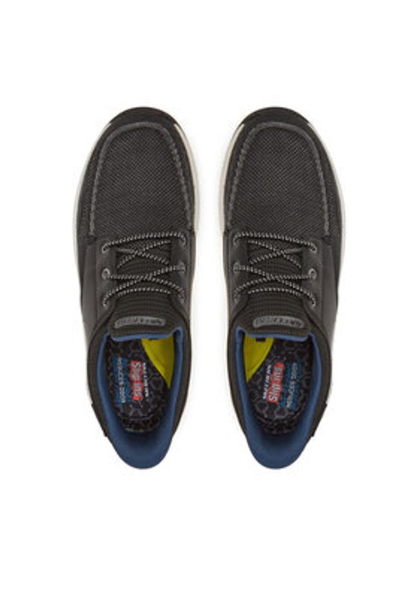 skechers - Skechers Sneakersy Meroe-Alden 205467/BLK Czarny. Kolor: czarny. Materiał: materiał