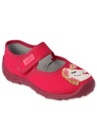 Befado obuwie dziecięce 661X009 Różowy różowe. Okazja: na uczelnię. Kolor: różowy. Materiał: bawełna, tkanina #1