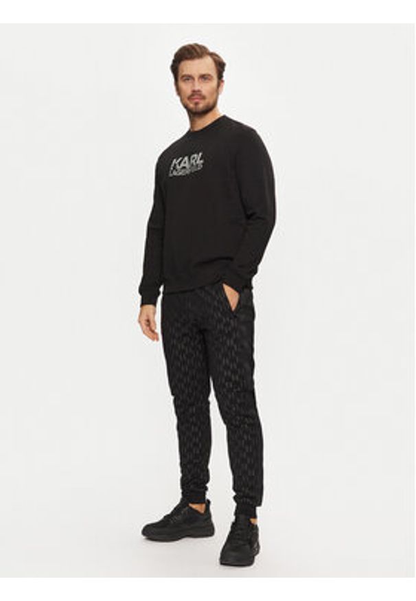 Karl Lagerfeld - KARL LAGERFELD Spodnie dresowe 705077 544950 Czarny Regular Fit. Kolor: czarny. Materiał: bawełna
