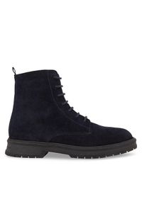 TOMMY HILFIGER - Tommy Hilfiger Trzewiki Hilfiger Core Suede Boot FM0FM04674 Niebieski. Kolor: niebieski #1