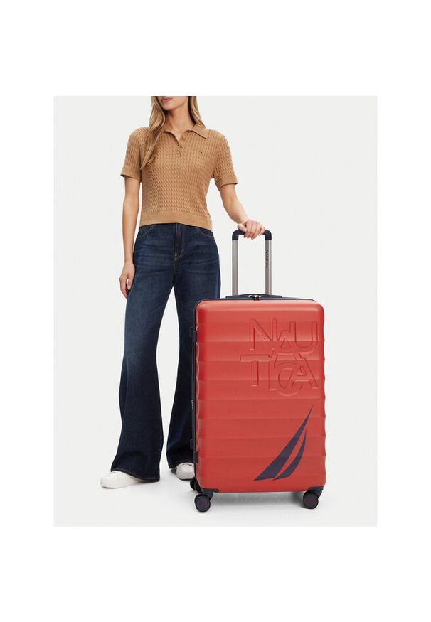 Walizka duża Nautica. Kolor: czerwony