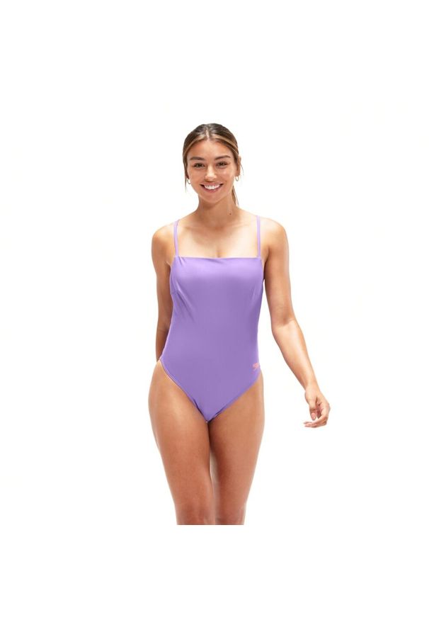 Strój Kąpielowy Speedo Z Regulowanymi Cienkimi Ramiączkami – Liliowy Rozmiar 42. Kolor: fioletowy