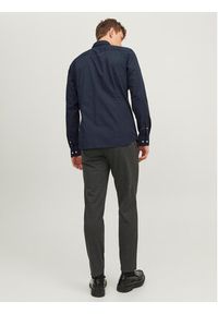 Jack & Jones - Jack&Jones Koszula 12187222 Granatowy Slim Fit. Kolor: niebieski. Materiał: bawełna, syntetyk #3