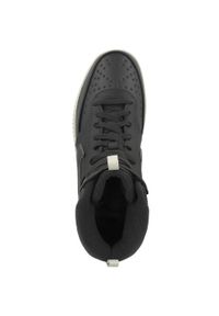 Buty do chodzenia męskie Nike Court Vision Mid. Kolor: czarny. Materiał: materiał, skóra, syntetyk. Szerokość cholewki: normalna. Model: Nike Court. Sport: turystyka piesza