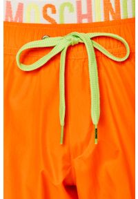 Moschino Underwear - Szorty kąpielowe. Kolor: pomarańczowy. Materiał: poliester, materiał. Wzór: nadruk #4