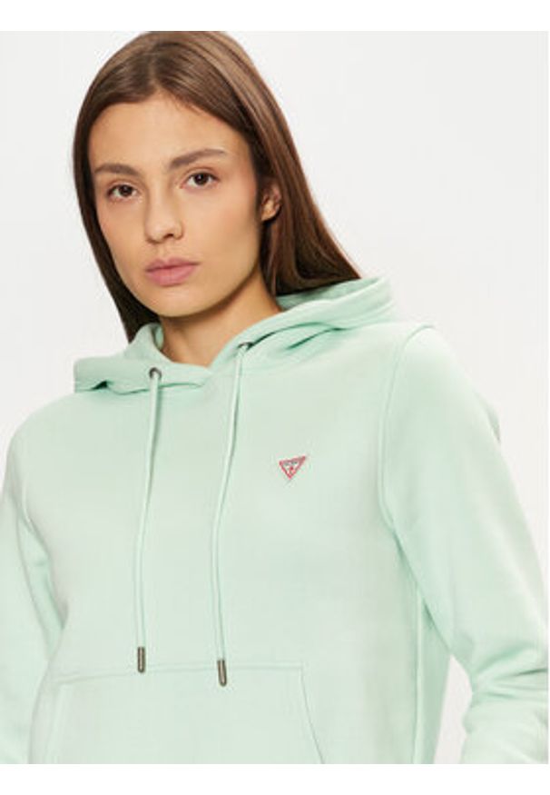 Guess Bluza W4YQ04 KC811 Zielony Regular Fit. Kolor: zielony. Materiał: bawełna