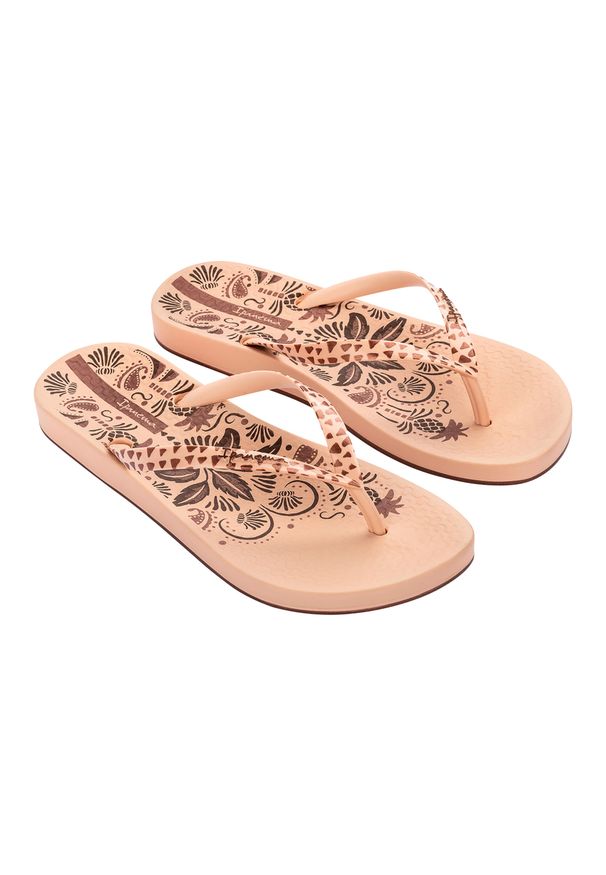 Japonki damskie Ipanema Anat Nature VIII. Kolor: beżowy. Styl: sportowy