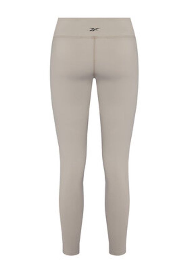 Reebok Legginsy 100076185 Beżowy Slim Fit. Kolor: beżowy. Materiał: syntetyk