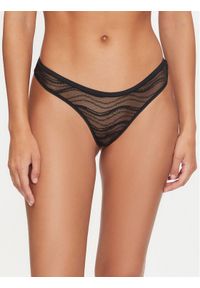 Calvin Klein Underwear Komplet 3 par stringów Thong 3Pk 000QD5216E Kolorowy. Materiał: syntetyk. Wzór: kolorowy #1