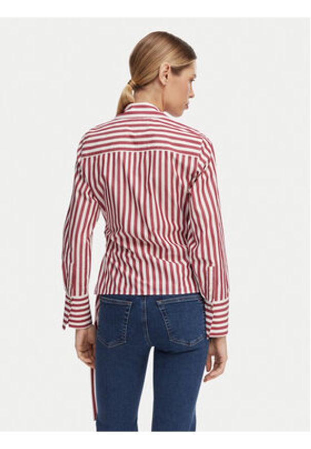 TOMMY HILFIGER - Tommy Hilfiger Bluzka WW0WW49650 Czerwony jasny Regular Fit. Kolor: czerwony. Materiał: bawełna