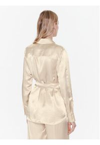 Max Mara Leisure Koszula Holiday 23311102 Beżowy Regular Fit. Kolor: beżowy. Materiał: wiskoza #3