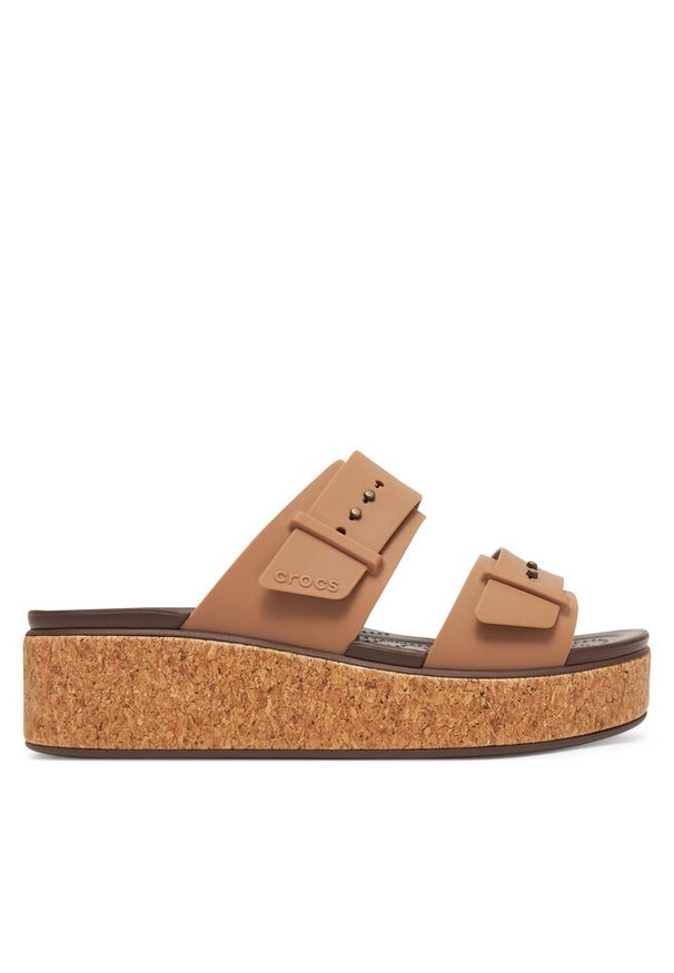Klapki Crocs. Kolor: beżowy