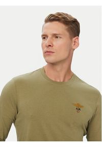 Aeronautica Militare Longsleeve 262TS2390UJ00372 Zielony Regular Fit. Kolor: zielony. Materiał: bawełna. Długość rękawa: długi rękaw #4