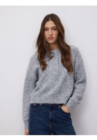 Reserved - Sweter z domieszką wełny - szary. Kolor: szary. Materiał: wełna #1