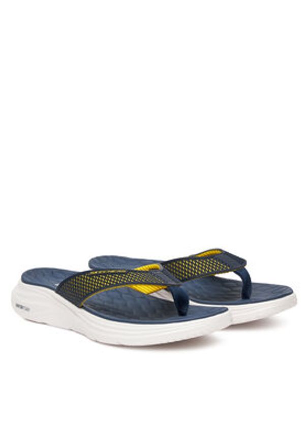 skechers - Skechers Japonki Vapor Foam Sandal-Sayto 232894/NVYL Granatowy. Kolor: niebieski. Materiał: materiał