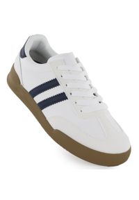 marka niezdefiniowana - Półbuty sportowe damskie sneakersy białe 0724-6. Okazja: na co dzień. Kolor: biały. Materiał: skóra ekologiczna #1