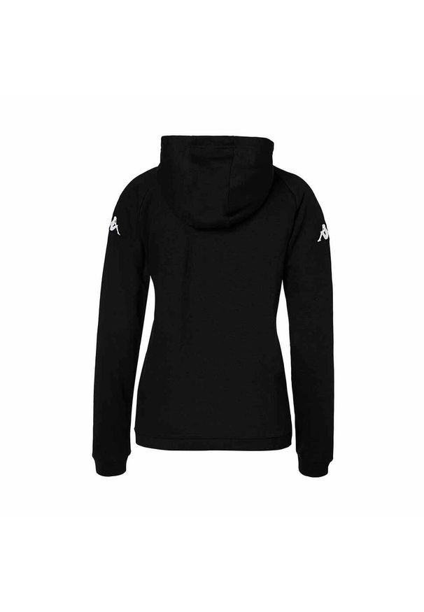 Damska bluza z kapturem Kappa Daccia. Typ kołnierza: kaptur. Kolor: czarny, różowy, wielokolorowy. Sport: fitness