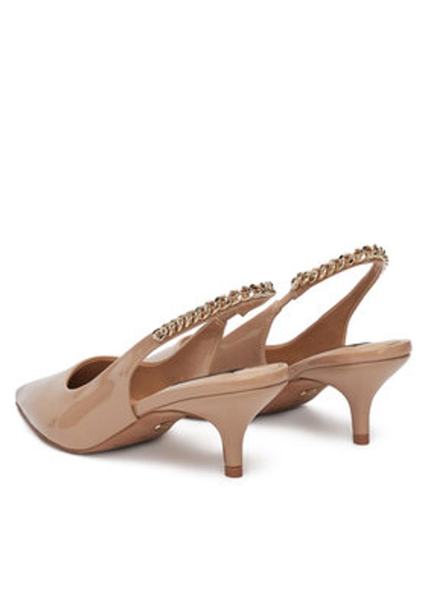 Nine West Czółenka PXSH28-31 Beżowy. Kolor: beżowy. Materiał: skóra
