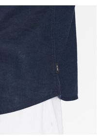 INDICODE Koszula Hanko 20-327 Granatowy Regular Fit. Kolor: niebieski. Materiał: len