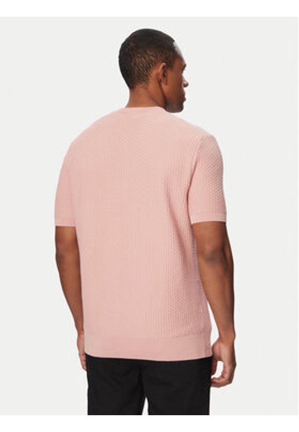 BOSS T-Shirt H-Nilton 50560468 Różowy Regular Fit. Kolor: różowy. Materiał: bawełna