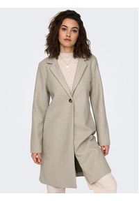 only - ONLY Płaszcz przejściowy Emma 15281382 Écru Regular Fit. Materiał: syntetyk