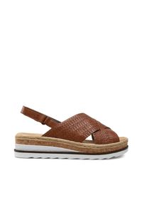 Espadryle Rieker. Kolor: brązowy #1