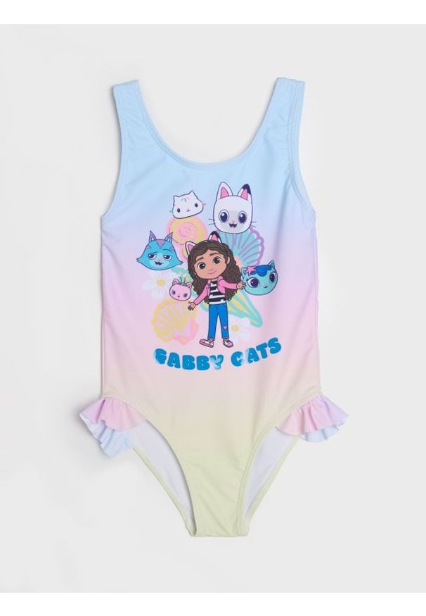 Sinsay - Kostium kąpielowy z efektem ombre Gabby's Dollhouse - wielobarwny
